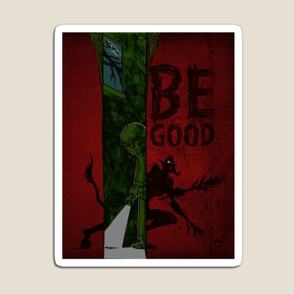 Left of Krampus Magnet