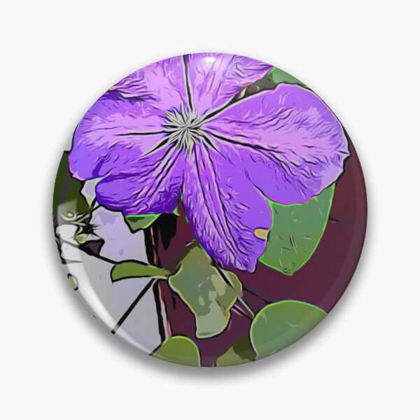 Item preview, Purple flower - clematis - Leather flower designed and sold by LittleAngy.