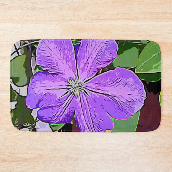 Item preview, Purple flower - clematis - Leather flower designed and sold by LittleAngy.