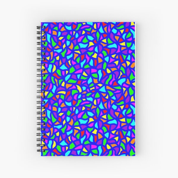 Seamless Blue Spiral Notebook