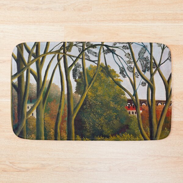Item preview, Painting Art, Henri Rousseau, Impressionist Paintings Artwork, The Banks Of The Bièvre Near Bicêtre designed and sold by SasyJamArt.
