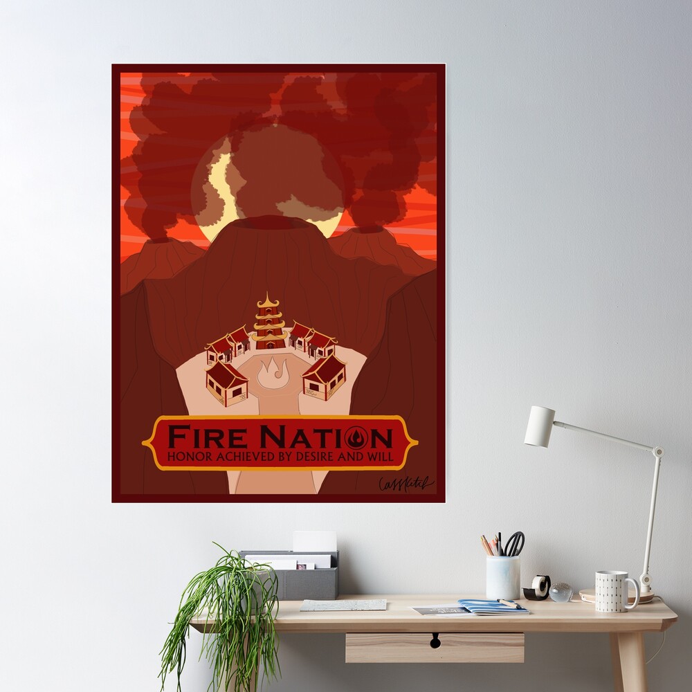 Four Avatar Nations Travel Poster Poster for Sale by cass-ketch