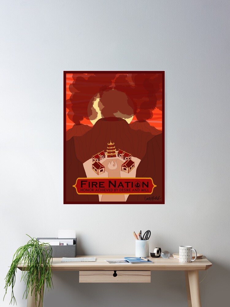 Four Avatar Nations Travel Poster Poster for Sale by cass-ketch