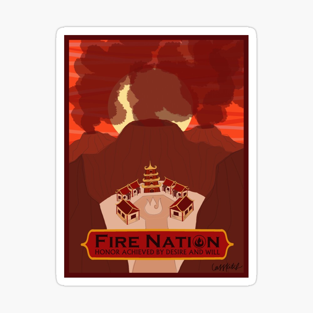 Four Avatar Nations Travel Poster Poster for Sale by cass-ketch