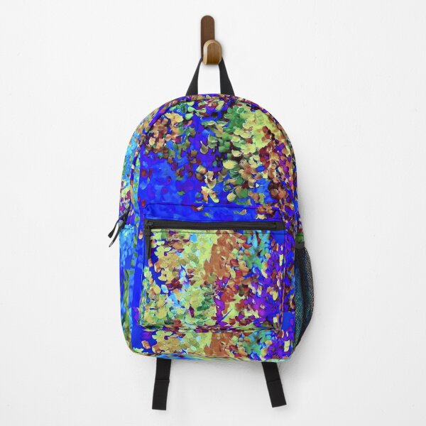Item preview, Blue, Green, and Rust Leaves in Flight designed and sold by EloiseArt.