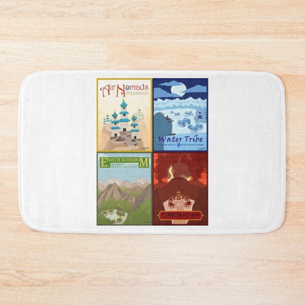 Item preview, Four Avatar Nations Travel Poster designed and sold by cass-ketch.