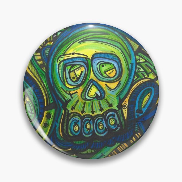 Item preview, Confused skull designed and sold by theclecticfunk.