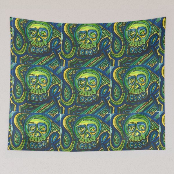 Item preview, Confused skull designed and sold by theclecticfunk.