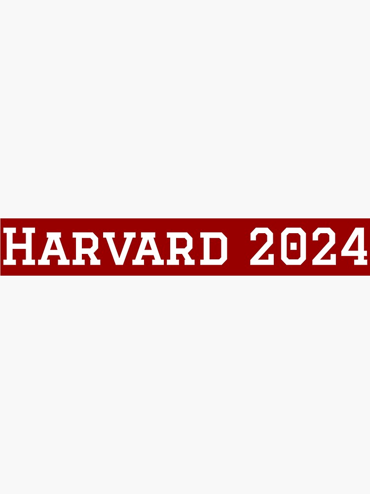 "Harvard University Class of 2024 " Sticker for Sale by collegespirits