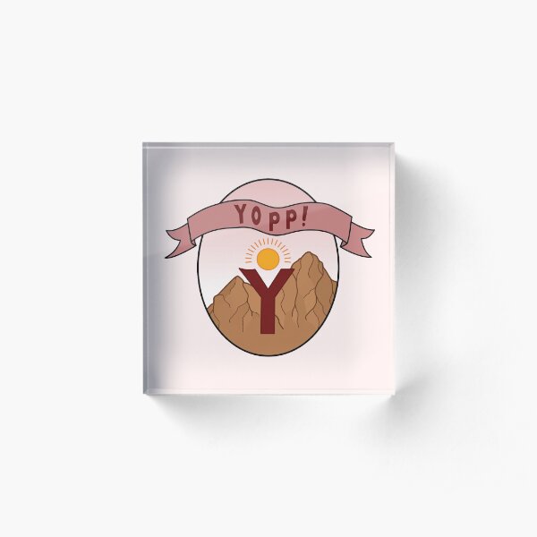 Full color Yopp Logo Acrylic Block