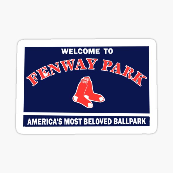 Miles to Fenway Park Boston,Ma Sticker for Sale by Wicked Pink Inc.