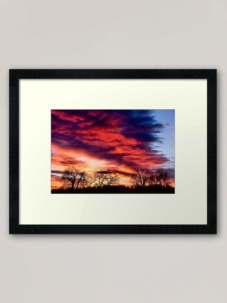 Alternate view of Sunrise River Framed Art Print