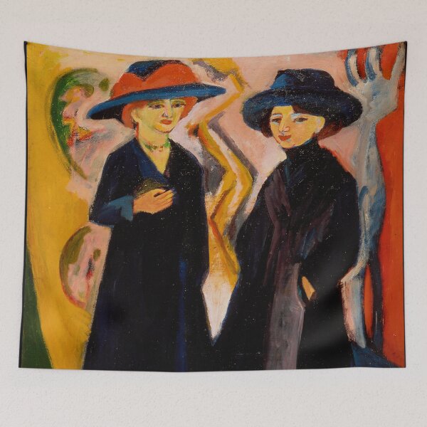 Item preview, Painting Art, Ernst Ludwig Kirchner, Modern Art Paintings Artwork, Two Women designed and sold by SasyJamArt.