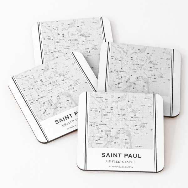 Item preview, Saint Paul City Map and Coordinates  designed and sold by Emily Designs.
