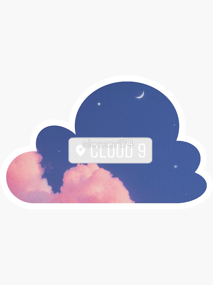 "cloud 9 sticker" Sticker for Sale by aleezar94 | Redbubble