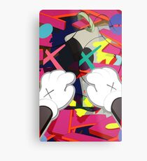 Kaws Pfoten Metalldruck