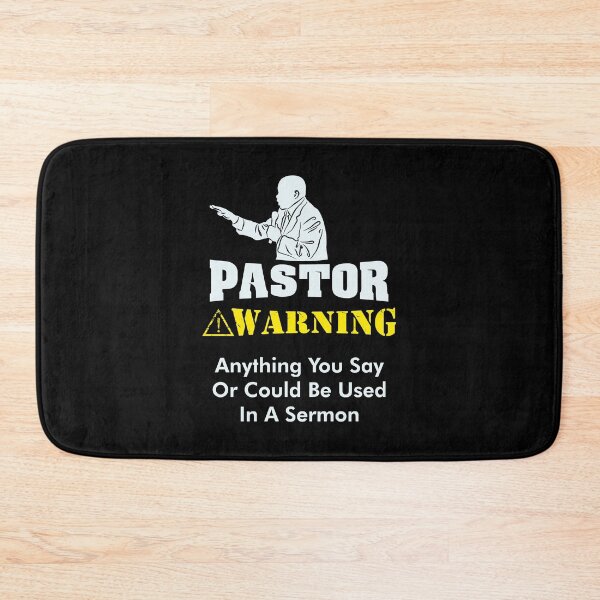 Item preview, Pastor Warning Funny Gift designed and sold by Rafał Gierok.