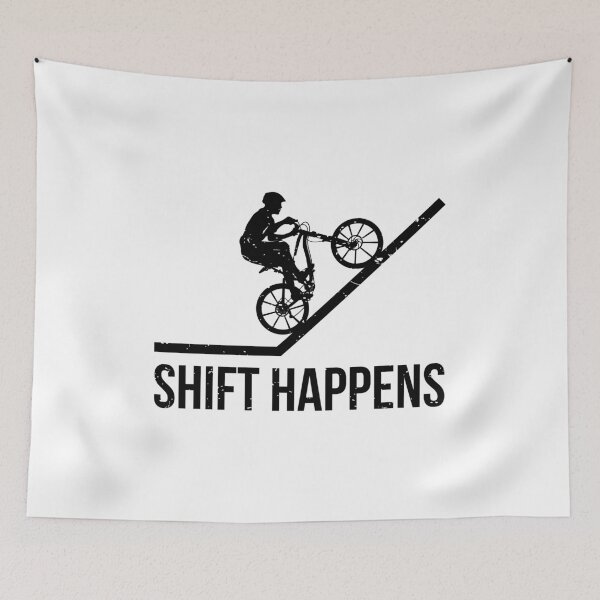 Item preview, Mountain Biking Funny Shift Happens designed and sold by EstelleStar.