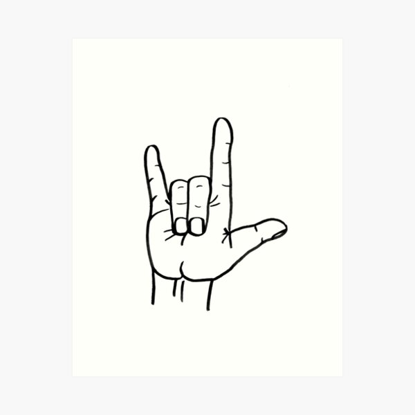 I Love You Sign Art Print