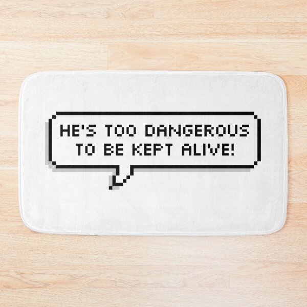 Item preview, Too Dangerous to Keep Alive! Pixel Speech Bubble designed and sold by Lemon  Merch.