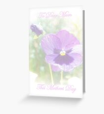 Mothers Day Pansies Greeting Card