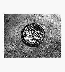 Manhole Cover - Kamakura, Japan Photographic Print