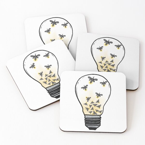 Item preview, Light bulb with fire flies  designed and sold by sumudubc.