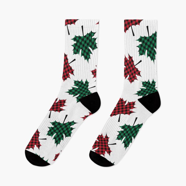 Item preview, Buffalo plaid maple leaves.  designed and sold by chempina-art.