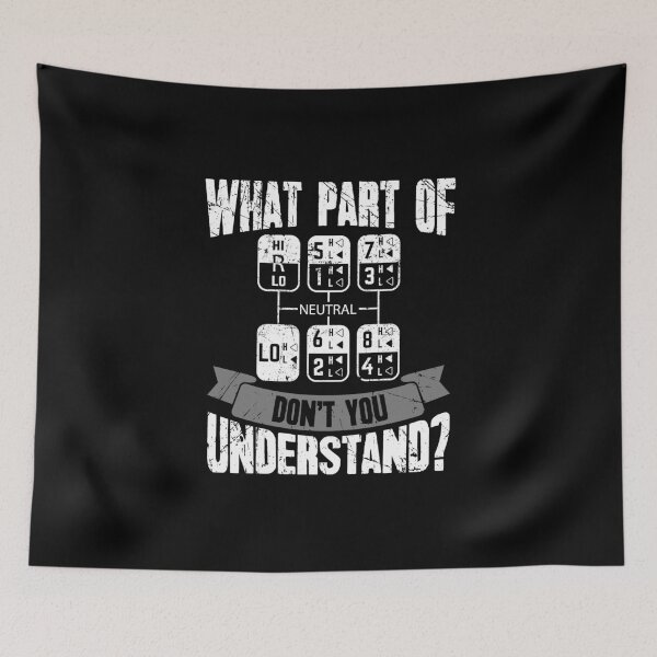 Item preview, What Part Of Dont You Understand Trucker designed and sold by Captain Mood.