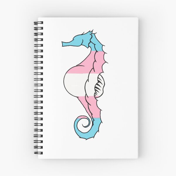 Item preview, Daddy Seahorse with trans flag colors designed and sold by DcmBaby.