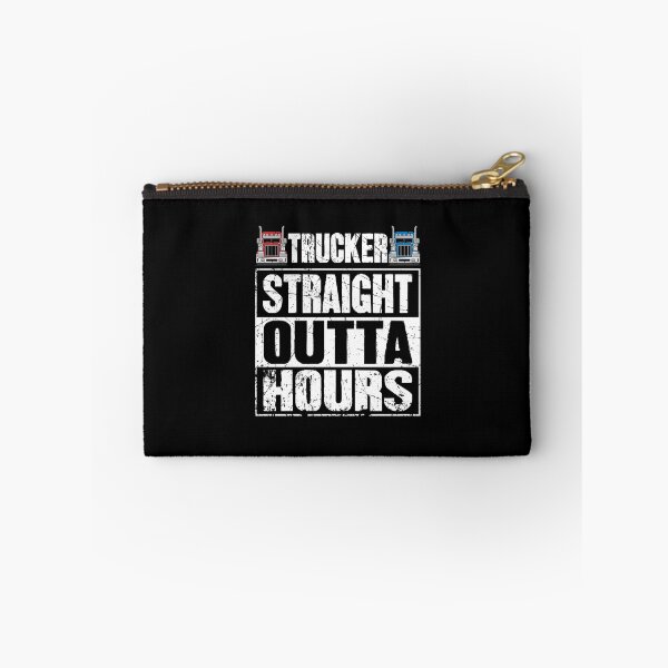 Item preview, Trucker Straight Outta Hours Truck Driver designed and sold by Captain Mood.