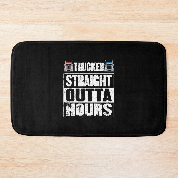 Item preview, Trucker Straight Outta Hours Truck Driver designed and sold by Captain Mood.