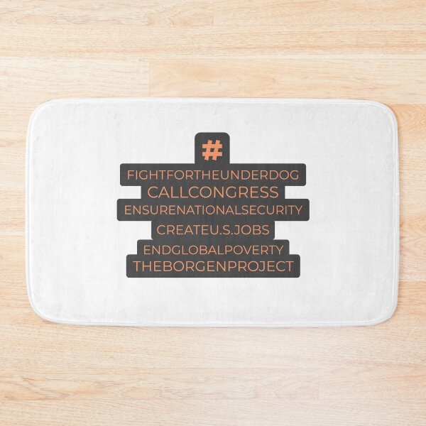 Item preview, The Borgen Project Hashtags designed and sold by kscofresco.