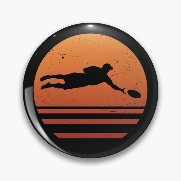 Item preview, Retro Ultimate Frisbee Player Sunset designed and sold by EstelleStar.