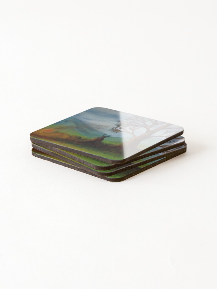 Thumbnail 4 of 5, Coasters (Set of 4), Early Spring Ritual designed and sold by WyldArt.