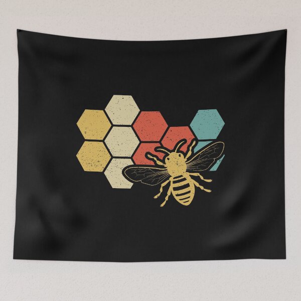 Item preview, Retro Vintage Bee & Honeycomb for Beekeepers designed and sold by EstelleStar.