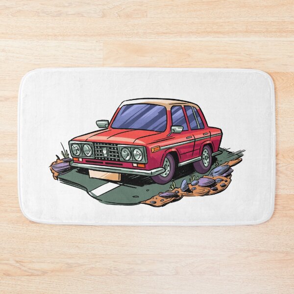 Item preview, Cartoon LADA VAZ classic russian car | Fiat designed and sold by Svinil.