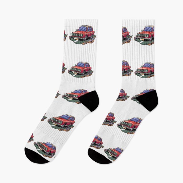 Item preview, Cartoon LADA VAZ classic russian car | Fiat designed and sold by Svinil.