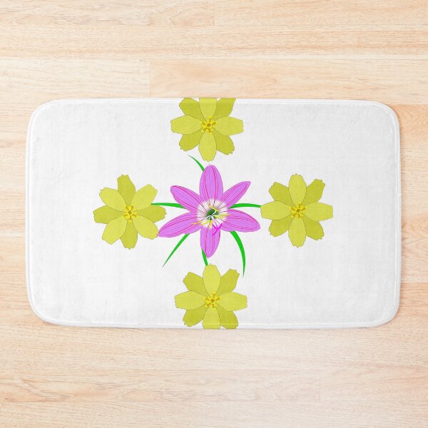 Item preview, Flores de hierba morada y amarilla designed and sold by Charles Roring.
