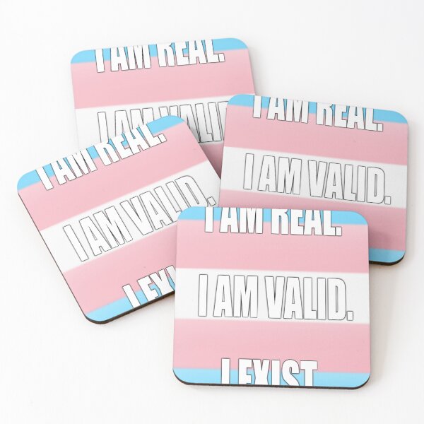Item preview, Trans Pride: I am Real, I am Valid, I Exist designed and sold by TheCurioArtShop.