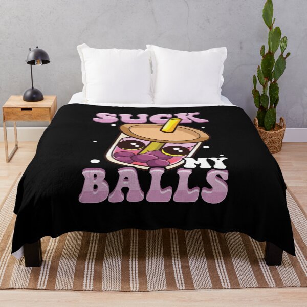 Artikelvorschau, Süßes und lustiges „Suck My Balls“-Boba-Tee-Wortspiel entworfen und verkauft von perfectpresents.