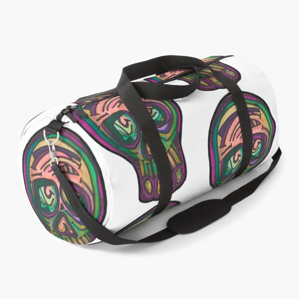 Item preview, Thoughtful solo skull in pink and purple  designed and sold by theclecticfunk.