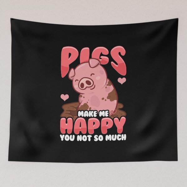 Item preview, Adorable Pigs Make Me Happy You? Not So Much designed and sold by perfectpresents.