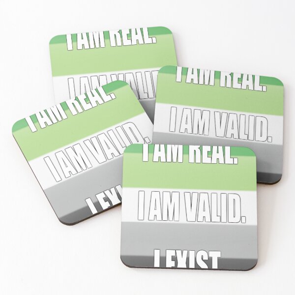 Item preview, Aro Pride: I am Real, I am Valid, I Exist designed and sold by TheCurioArtShop.