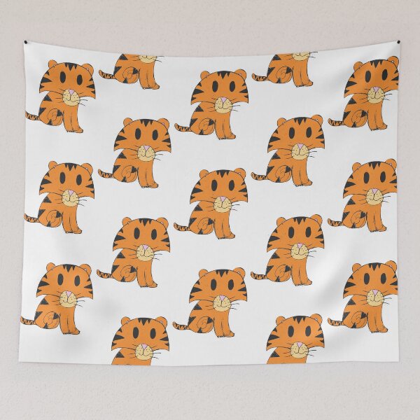 Item preview, cute tiger designed and sold by graphicgal.