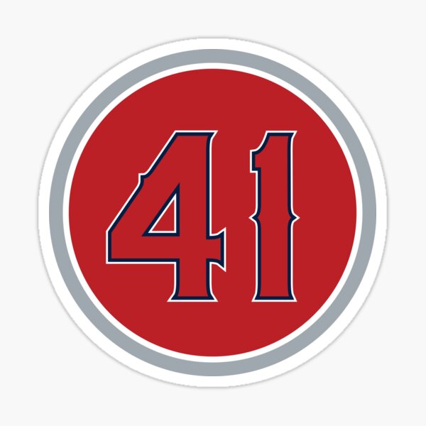 Tom Seaver #41 Jersey Number Sticker for Sale by StickBall