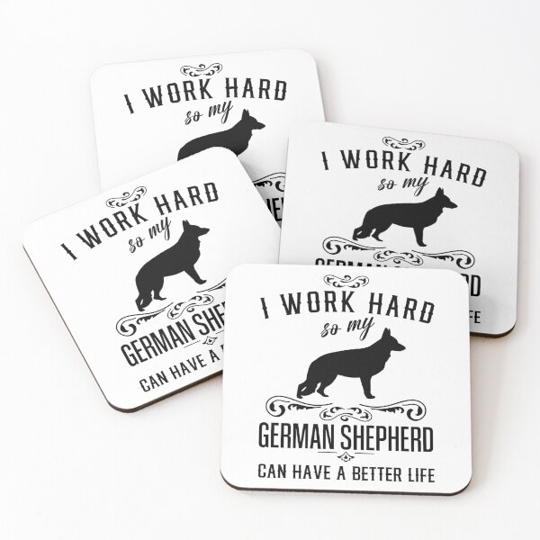 Item preview, I work hard, so my German Shepherd can have a better life - funny dog design designed and sold by HEJAshirts.