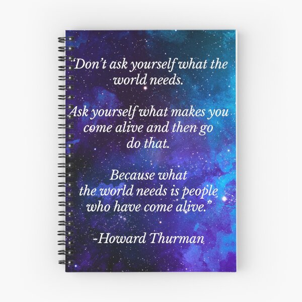 Item preview, Motivational Quote, Blue and Purple Galaxy:Don’t Ask Yourself What the World Needs, Beautiful Quote  designed and sold by Lizzie May.
