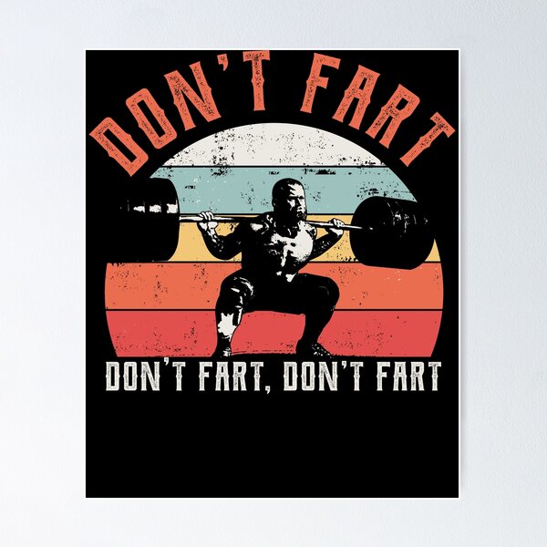 Don't Fart Funny Weight Lifting Gym Workout Fitness Gifts Art Board Print  for Sale by Gerda668899