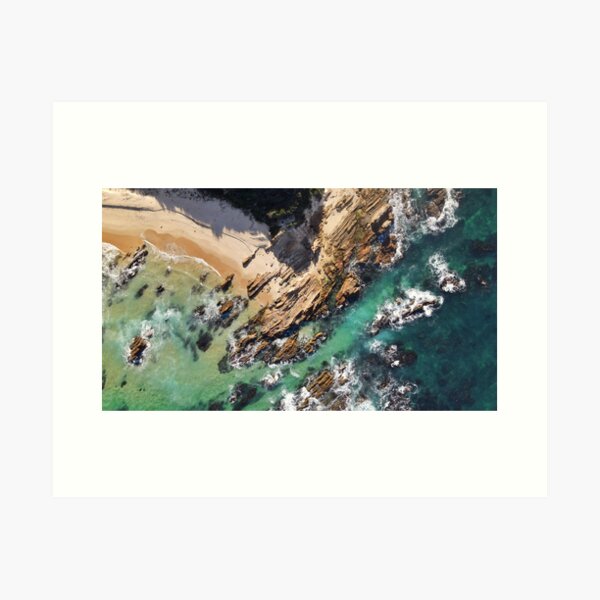 Bastion Point Map View from 120m 9:16 Art Print